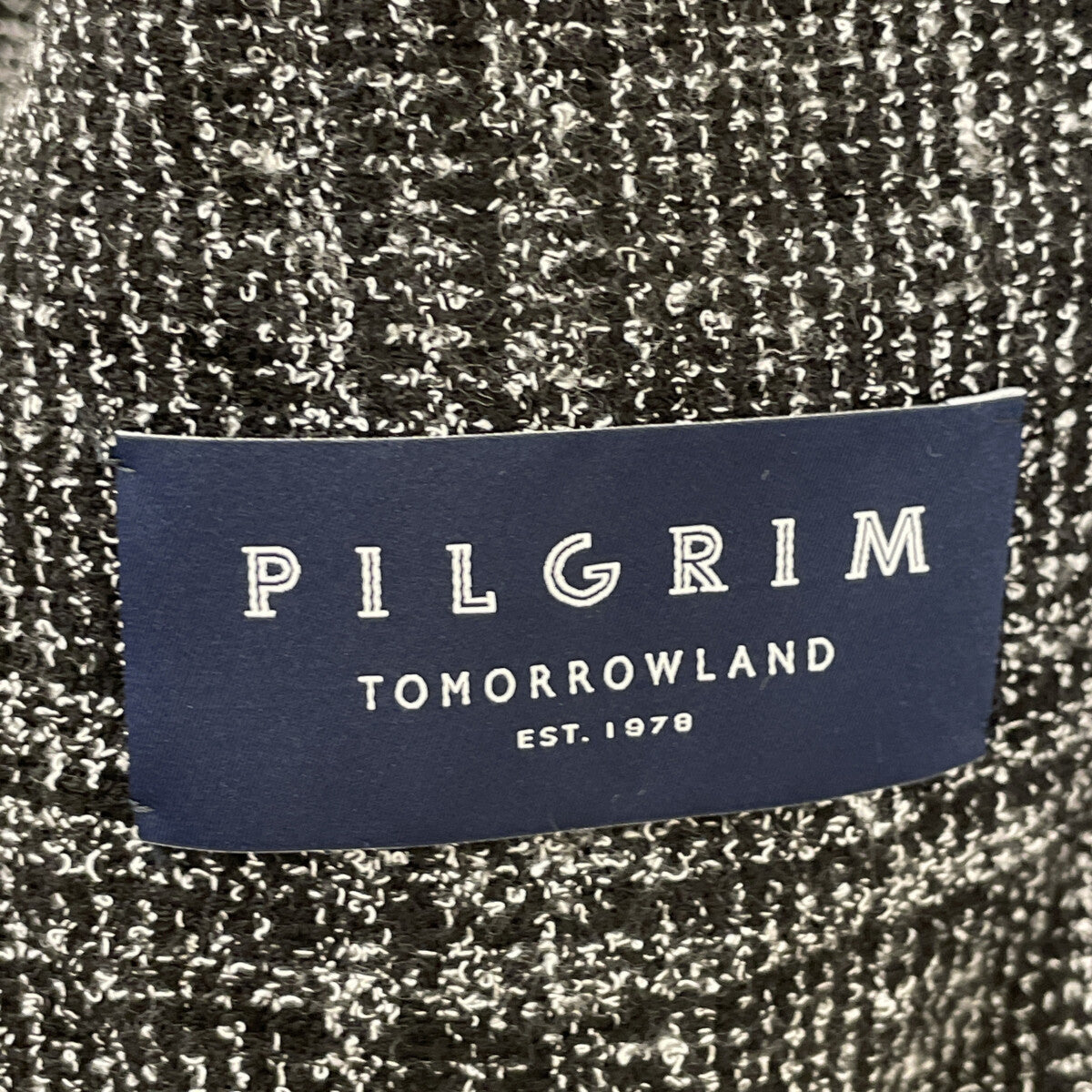 TOMORROWLAND PILGRIM トゥモローランドピルグリム 【美品】61-07-21-07007 Angelico リングツイード シングル2B ジャケット 46