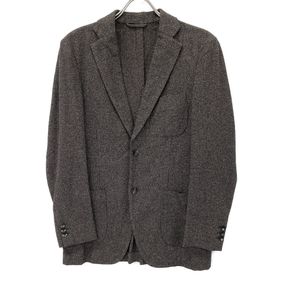 TOMORROWLAND PILGRIM トゥモローランドピルグリム 【美品】61-07-14-07002 ANGELIC リングツイード シングル2B ジャケット 46