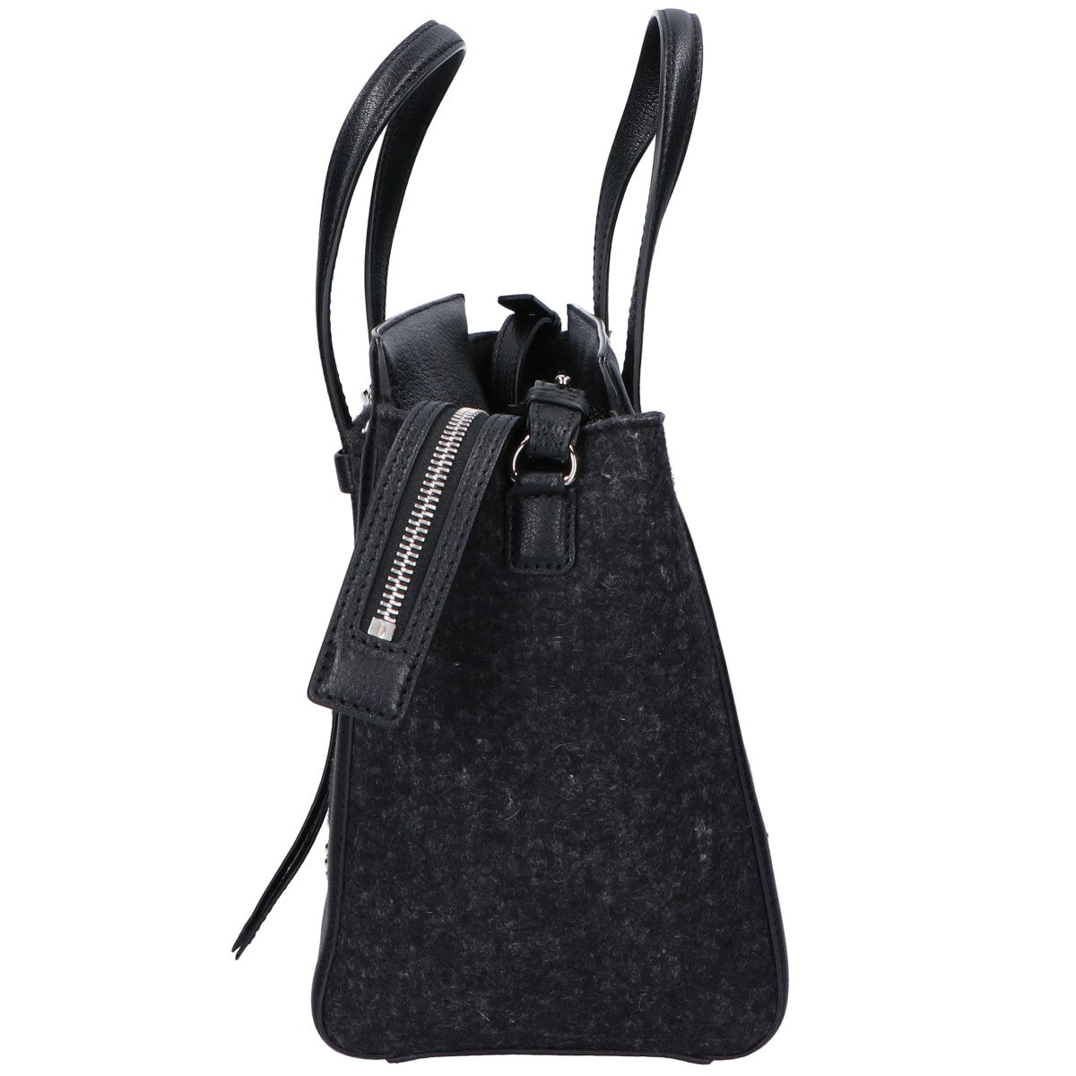 Salvatore Ferragamo サルヴァトーレフェラガモ 【美品】G809 エイミー レザーｘフェルト 2WAYショルダー トートバッグ