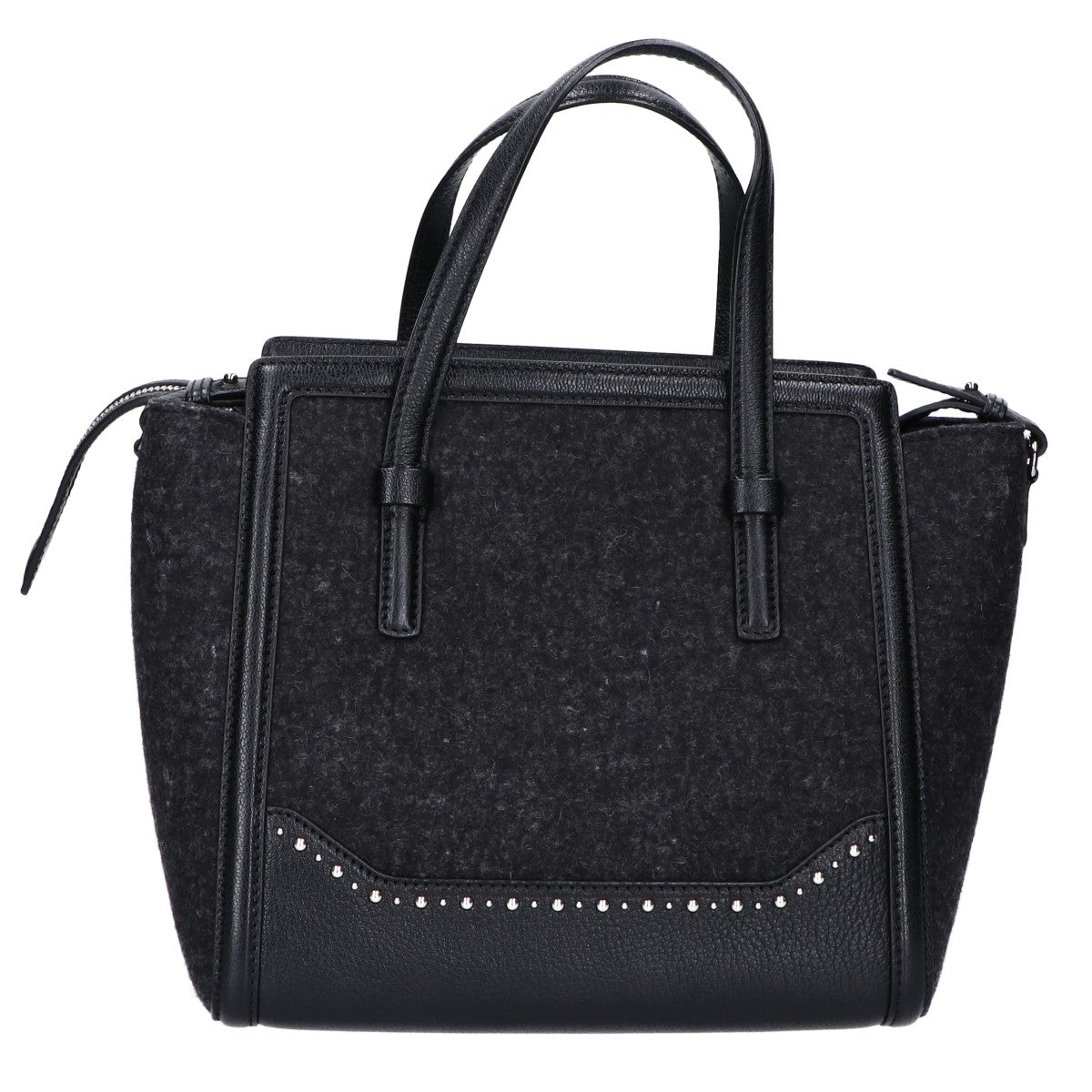 Salvatore Ferragamo サルヴァトーレフェラガモ 【美品】G809 エイミー レザーｘフェルト 2WAYショルダー トートバッグ