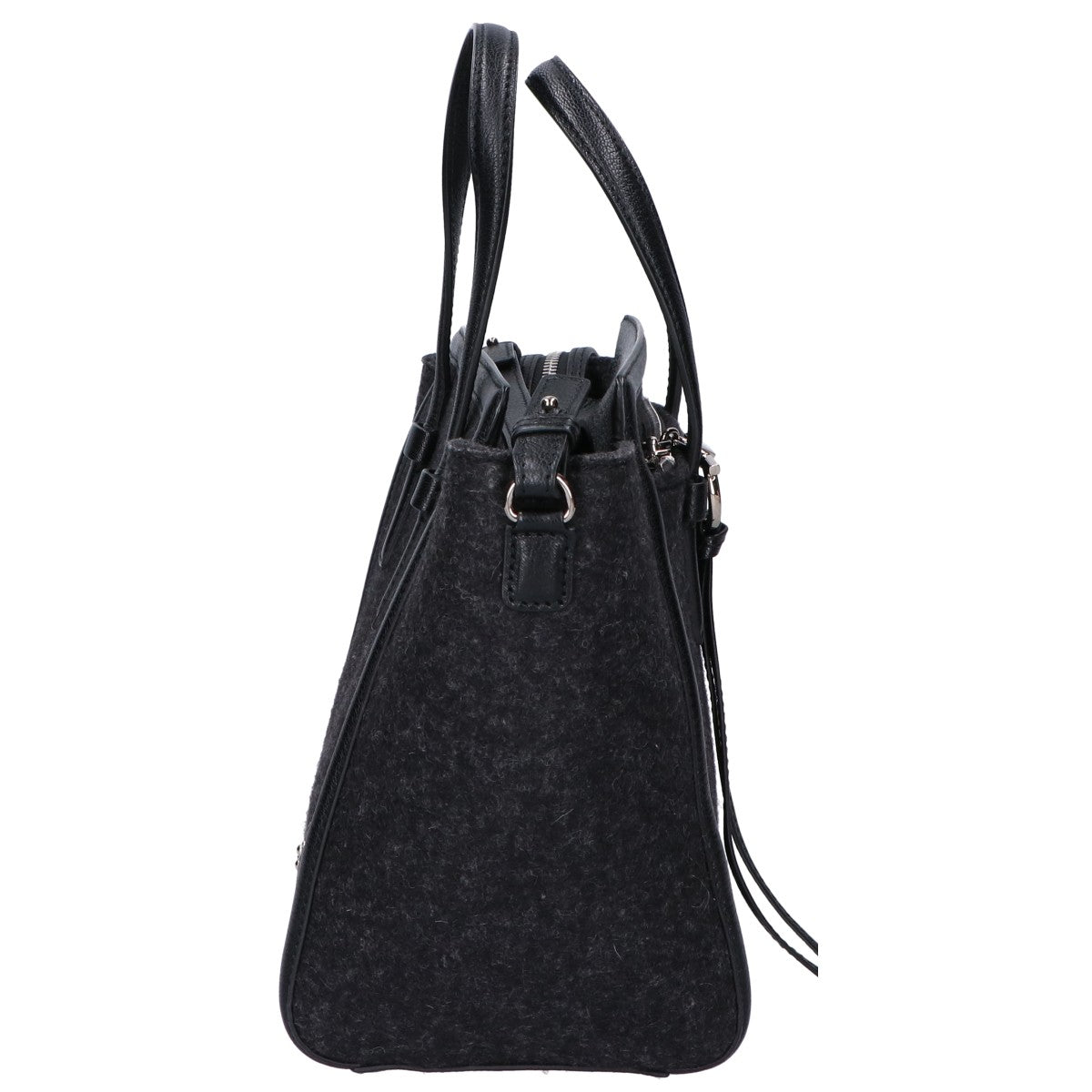 Salvatore Ferragamo サルヴァトーレフェラガモ 【美品】G809 エイミー レザーｘフェルト 2WAYショルダー トートバッグ