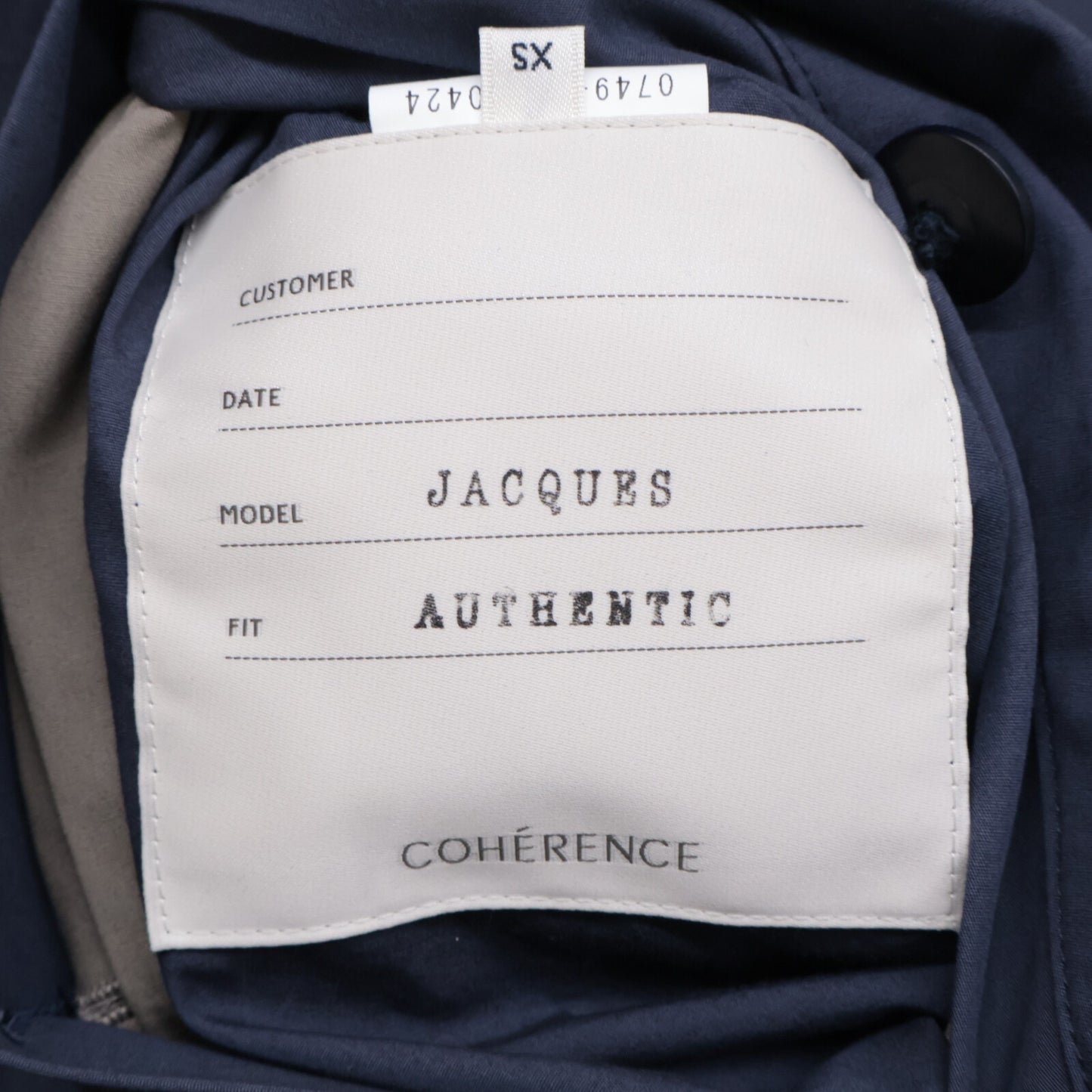 COHERENCE コヒーレンス JACQUES Weather Resistant Cotton Light リバーシブル ジャケット XS