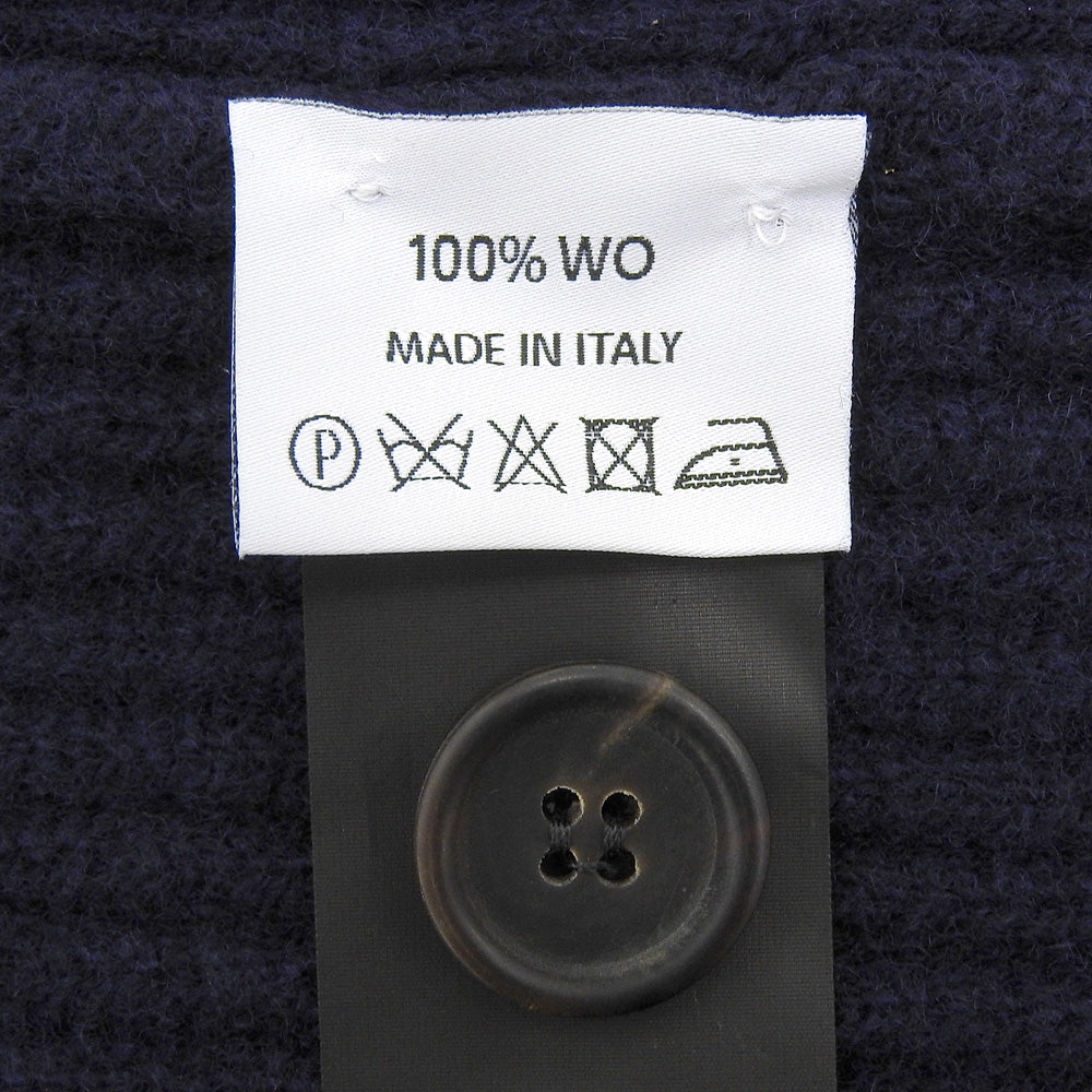 Anglo-Italian アングロイタリアン 美品 ウール フェイクポケット ニットベスト メンズ ネイビー S ベスト S