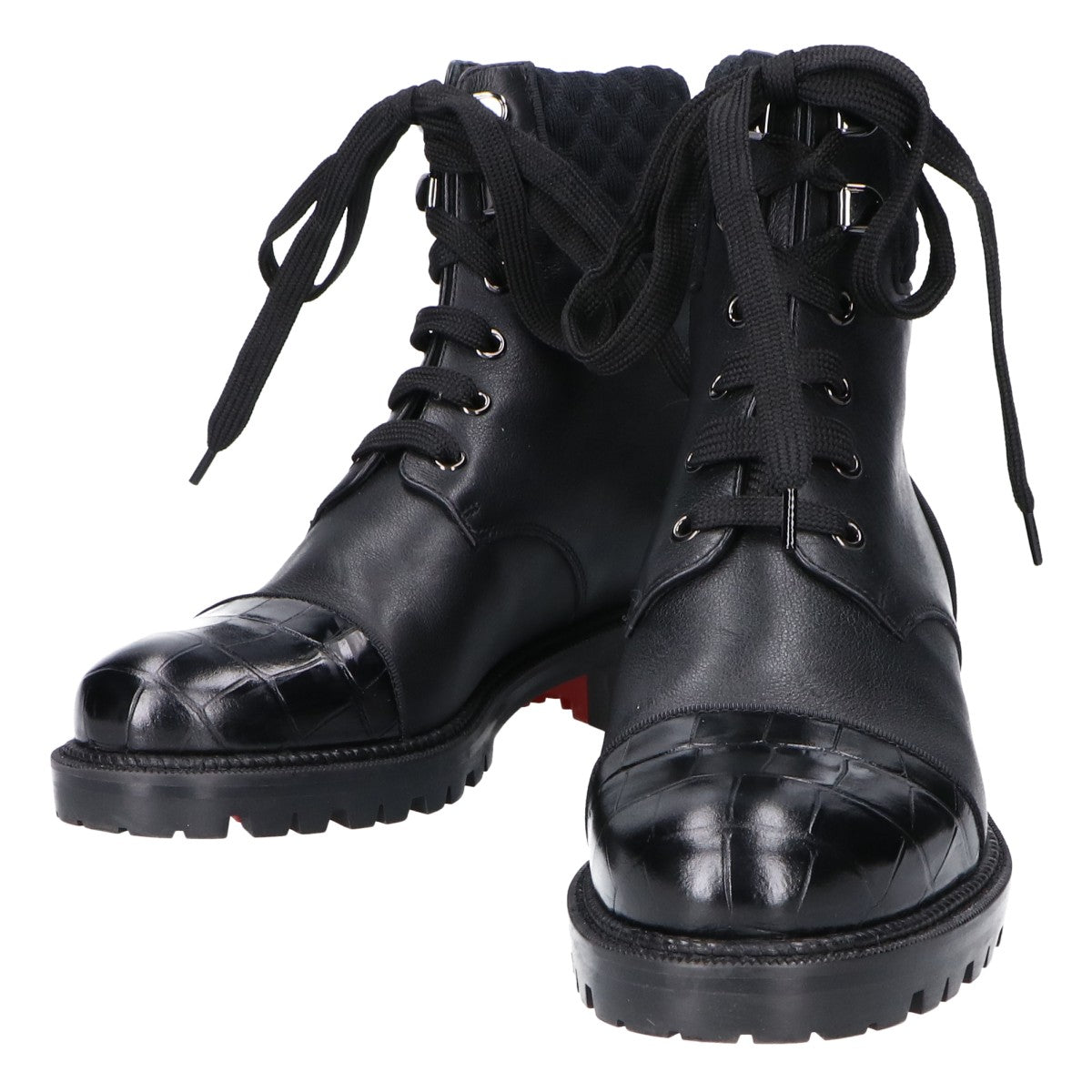 Christian Louboutin クリスチャンルブタン 【美品】MAYR マイヤー レースアップ アンクル シューズ 35