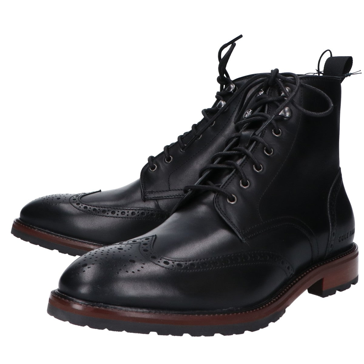 Cole Haan コールハーン 新品同様 C37585 バークシャーラグウィングチップ シューズ 8