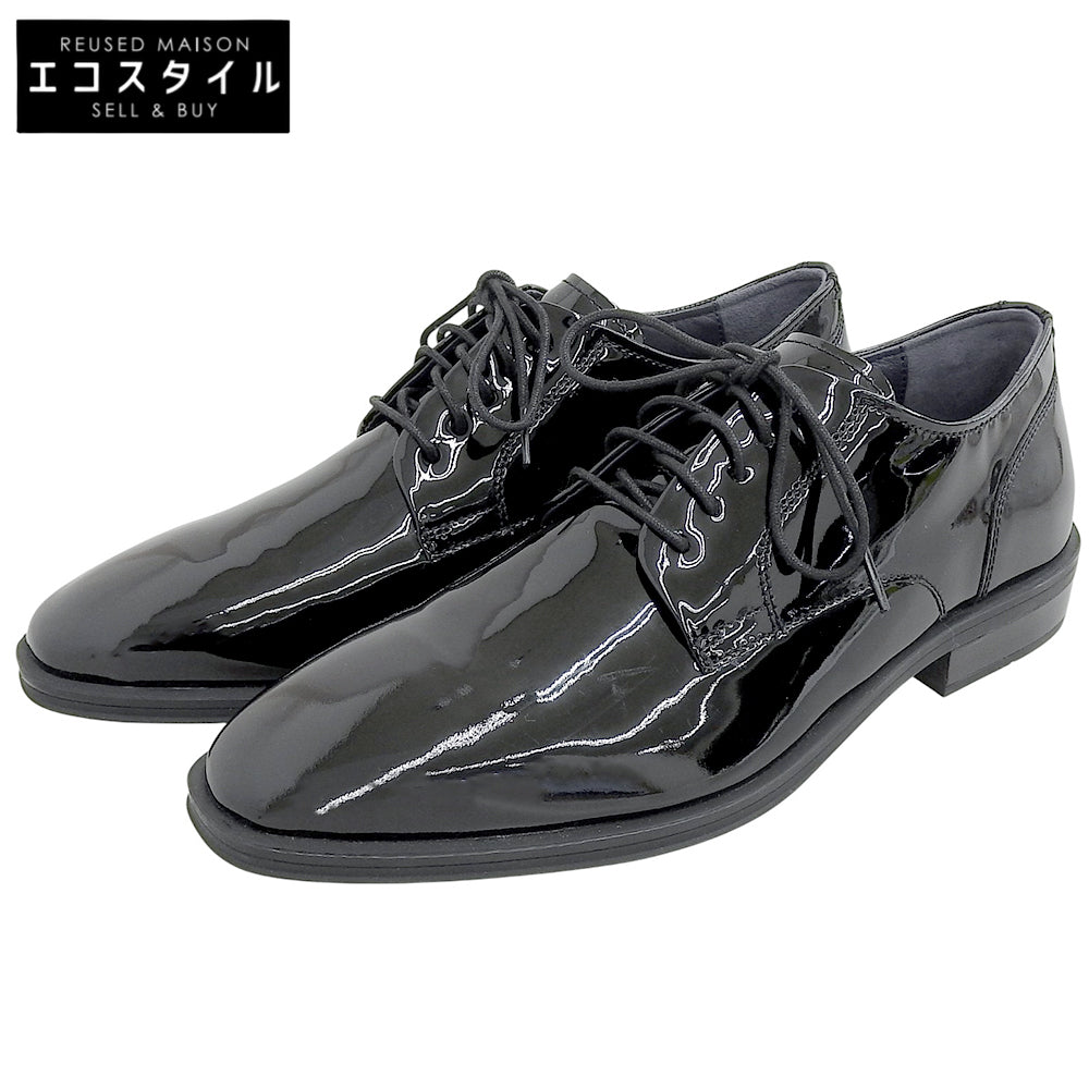 Cole Haan コールハーン 新品同様 ドーズ グランド プレーントゥ パテントレザー オックスフォード シューズ メンズ 黒 25.5cm C31185 シューズ 8(US)