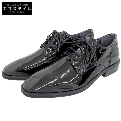 Cole Haan コールハーン 新品同様 ドーズ グランド プレーントゥ パテントレザー オックスフォード シューズ メンズ 黒 25.5cm C31185 シューズ 8(US)