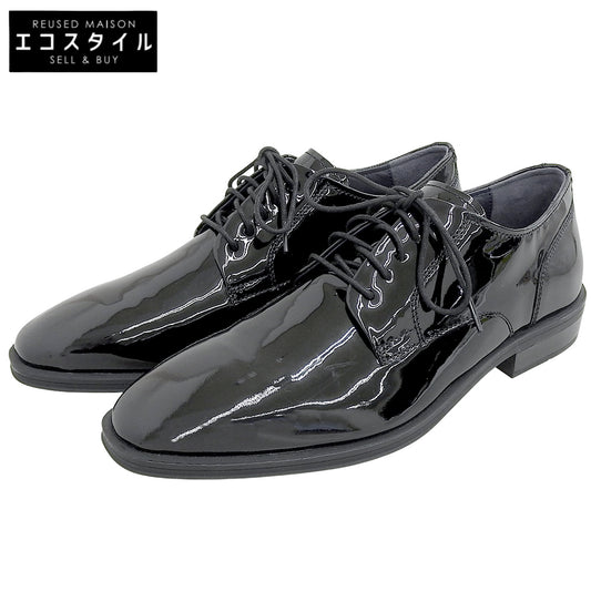 Cole Haan コールハーン 新品同様 ドーズ グランド プレーントゥ パテントレザー オックスフォード シューズ メンズ 黒 25.5cm C31185 シューズ 8(US)