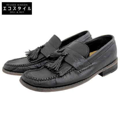 Cole Haan コールハーン 新品同様 レザー タッセルローファー シューズ メンズ ブラック 7 C06915 シューズ 7