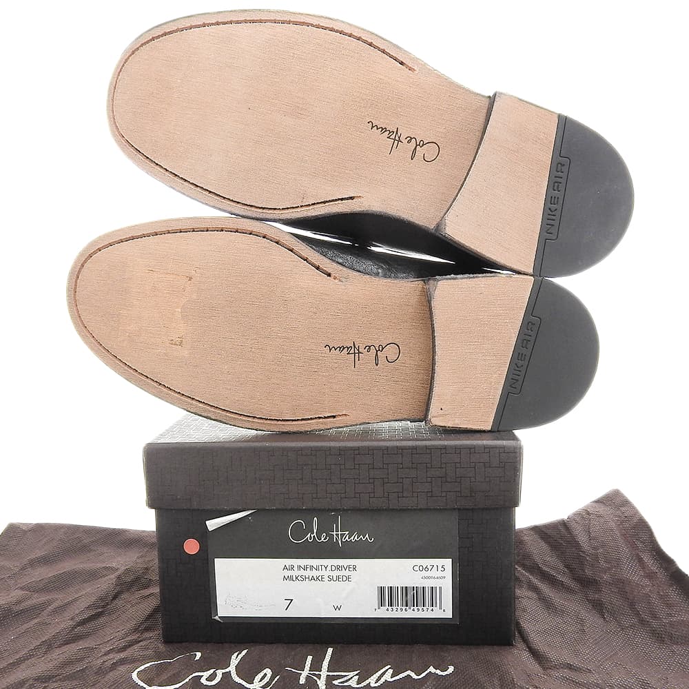 Cole Haan コールハーン 新品同様 レザー タッセルローファー シューズ メンズ ブラック 7 C06915 シューズ 7