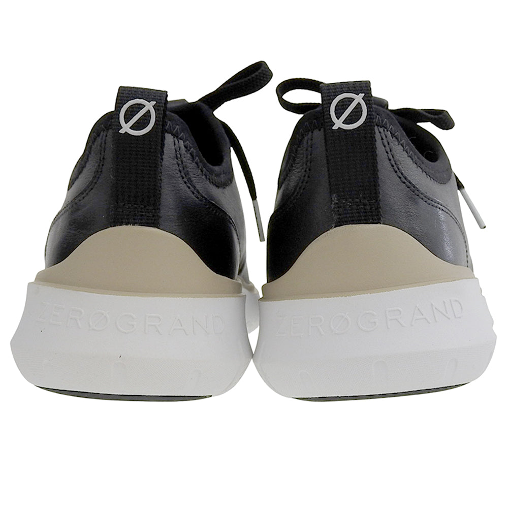 Cole Haan コールハーン 新品同様 ジェネレーション ゼログランド メダリオン レザー スニーカー シューズ メンズ ブラック 25.5cm C31495 シューズ 8(US)