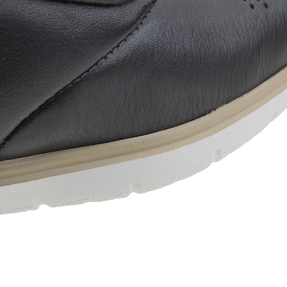 Cole Haan コールハーン 新品同様 ジェネレーション ゼログランド メダリオン レザー スニーカー シューズ メンズ ブラック 25.5cm C31495 シューズ 8(US)