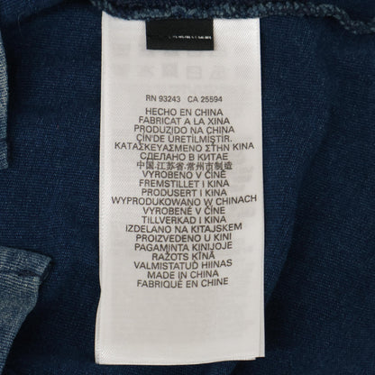 DIESEL ディーゼル T-RASMITH ﾌﾞﾙｰ ｶﾗｰ ｽﾃｯﾁ ﾎﾟﾛｼｬﾂ トップス XS