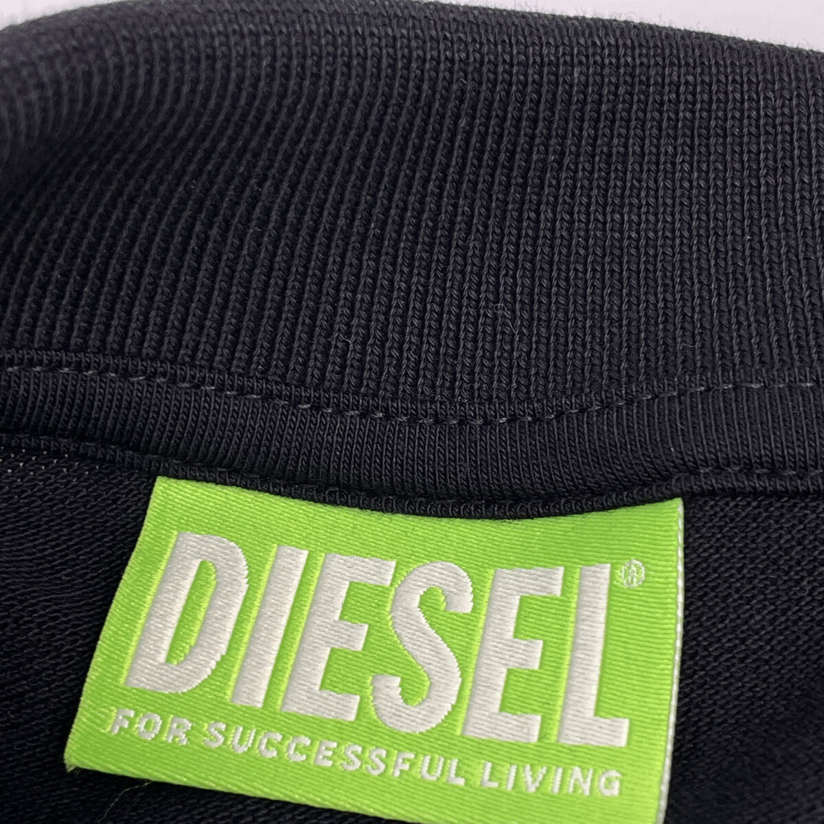 DIESEL ディーゼル T-WEET-E1 ﾌﾞﾗｯｸ ﾎﾟﾛｼｬﾂ トップス XS
