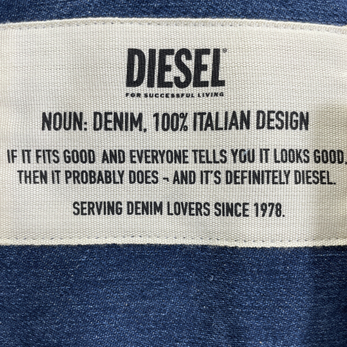 DIESEL ディーゼル D-EAST-P1 ﾌﾞﾙｰ 長袖ﾃﾞﾆﾑｼｬﾂ ｳｫｯｼｭ加工 トップス XS