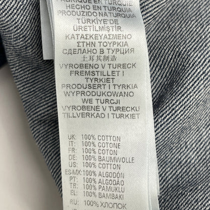 DIESEL ディーゼル D-EAST-P1 ﾌﾞﾙｰ 長袖ﾃﾞﾆﾑｼｬﾂ ｳｫｯｼｭ加工 トップス XS