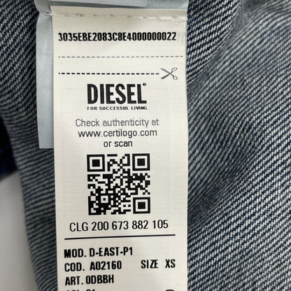 DIESEL ディーゼル D-EAST-P1 ﾌﾞﾙｰ 長袖ﾃﾞﾆﾑｼｬﾂ ｳｫｯｼｭ加工 トップス XS