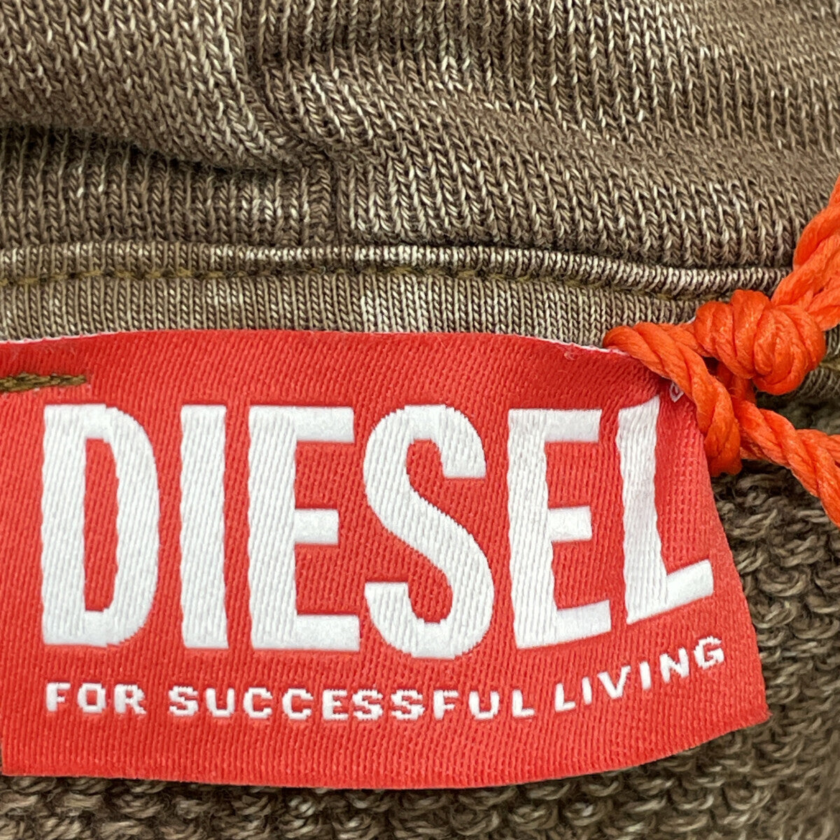 DIESEL ディーゼル S-BOX-HOOD-Q5 ﾌﾞﾗｳﾝ 加工 ﾊﾟｰｶｰ トップス XS