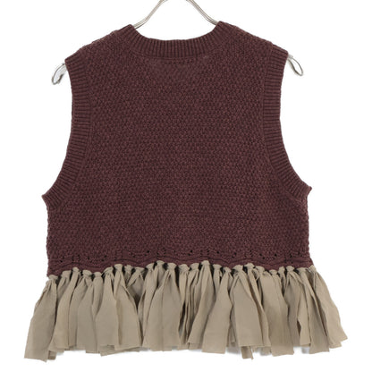 CHIGNON シニヨン ﾎﾞﾙﾄﾞｰ 9452-235DP 布帛ﾄﾞｯｷﾝｸﾞ ﾆｯﾄﾍﾞｽﾄ ベスト F