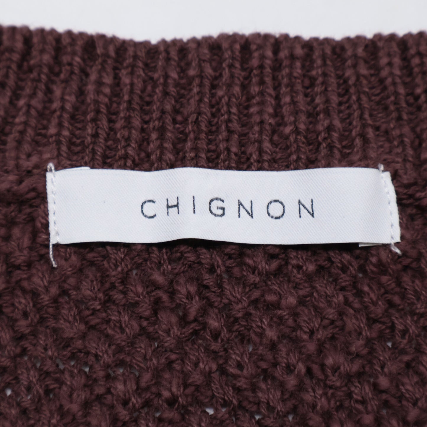 CHIGNON シニヨン ﾎﾞﾙﾄﾞｰ 9452-235DP 布帛ﾄﾞｯｷﾝｸﾞ ﾆｯﾄﾍﾞｽﾄ ベスト F