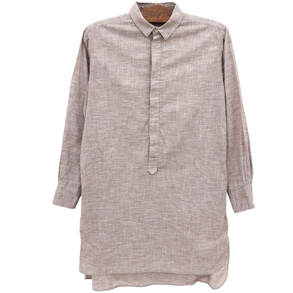 45R フォーティファイブ アール 美品 コットン100 ハーフボタン 長袖シャツ トップス レディース ベージュ 1 5063025 トップス 1