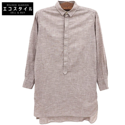 45R フォーティファイブ アール 美品 コットン100 ハーフボタン 長袖シャツ トップス レディース ベージュ 1 5063025 トップス 1