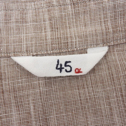 45R フォーティファイブ アール 美品 コットン100 ハーフボタン 長袖シャツ トップス レディース ベージュ 1 5063025 トップス 1