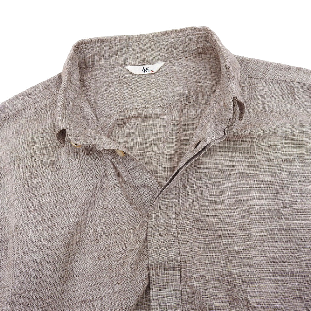 45R フォーティファイブ アール 美品 コットン100 ハーフボタン 長袖シャツ トップス レディース ベージュ 1 5063025 トップス 1