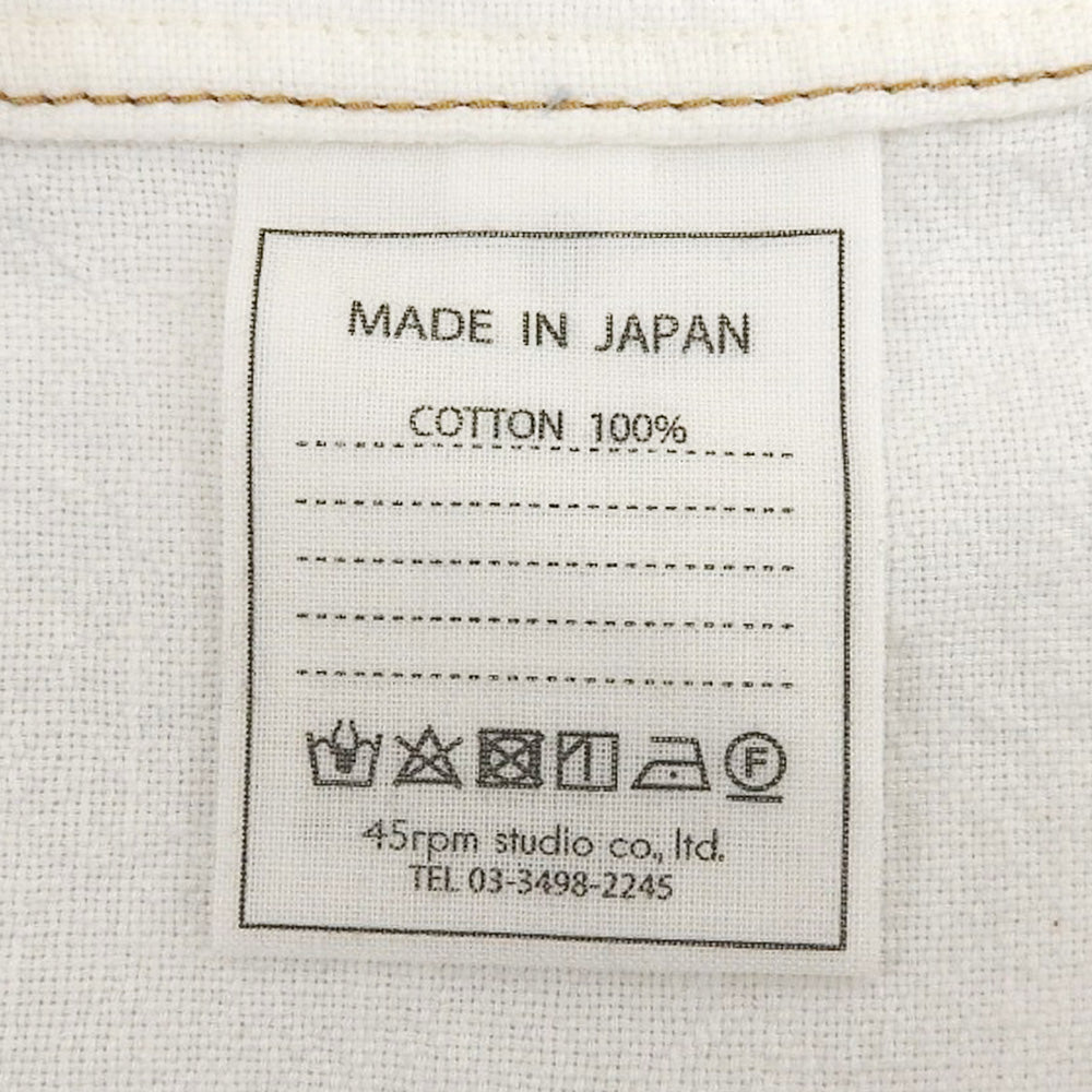 45R フォーティファイブ アール 美品 カディシャツダック ドレス ワンピース レディース ホワイト 8015021 ワンピース ―