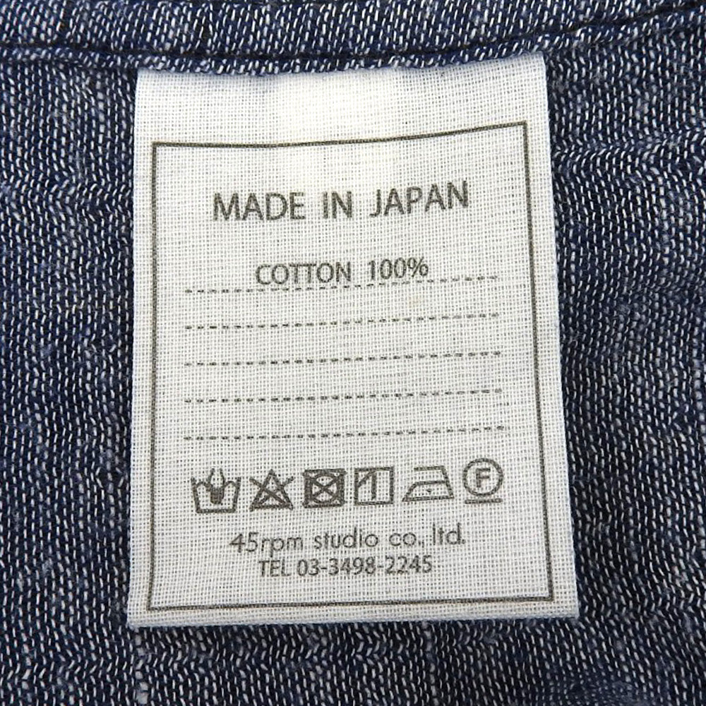 45R フォーティファイブ アール 美品 二重織 ネルチェック 馬比古ドレス ワンピース レディース カーキ×ブルー 0 5115903 ワンピース 0