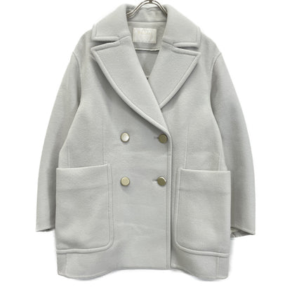 BALLSEY ボールジー 23年 ﾗｲﾄｸﾞﾚｰ ｳｰﾙﾋﾞｰﾊﾞｰﾒﾙﾄﾝ ｼｮｰﾄｺｰﾄ コート 36