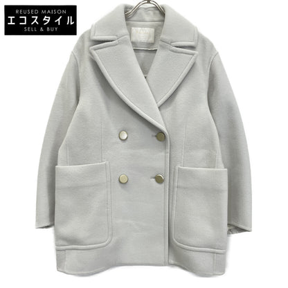 BALLSEY ボールジー 23年 ﾗｲﾄｸﾞﾚｰ ｳｰﾙﾋﾞｰﾊﾞｰﾒﾙﾄﾝ ｼｮｰﾄｺｰﾄ コート 36