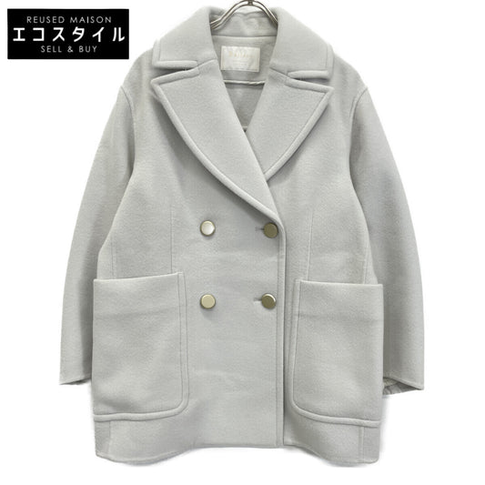 BALLSEY ボールジー 23年 ﾗｲﾄｸﾞﾚｰ ｳｰﾙﾋﾞｰﾊﾞｰﾒﾙﾄﾝ ｼｮｰﾄｺｰﾄ コート 36