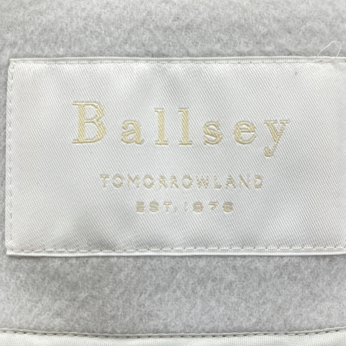 BALLSEY ボールジー 23年 ﾗｲﾄｸﾞﾚｰ ｳｰﾙﾋﾞｰﾊﾞｰﾒﾙﾄﾝ ｼｮｰﾄｺｰﾄ コート 36