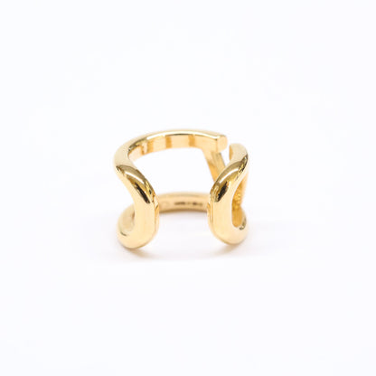 Valentino Garavani ヴァレンティノガラヴァーニ 【美品】Vロゴ シグネチャー メタル シングル イヤリング