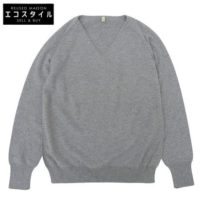 TOYOBOSHI トウヨウボウシ 新品同様 糸衣 カシミヤ100 Vネック セーター トップス レディース ライトグレー 2 07IT-BC0001 トップス 2