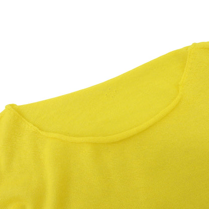 TOYOBOSHI トウヨウボウシ 新品同様 糸衣 CHAUSU カシミヤ ニット トップス レディース イエロー 3 14IT-AC6001 トップス 3