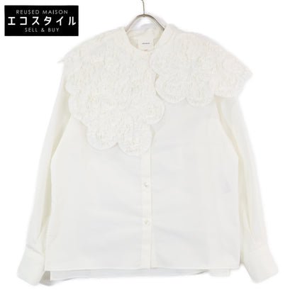 shirocon シロコン SC2121-010AW-4 ホイップカラー付 長袖ブラウス/ トップス 36