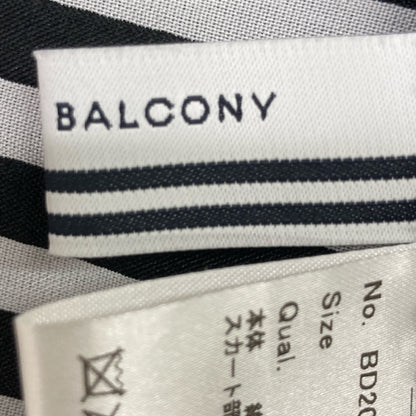 BORDERS at BALCONY ボーダーズアットバルコニー BD2011P-2K-04 ﾌﾞﾗｯｸ Tｼｬﾂ ﾀｯｸﾎﾞｰﾀﾞｰ ﾜﾝﾋﾟｰｽ ワンピース 36