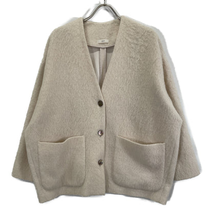 yori ヨリ YR2125-098AW-6 ﾋﾟﾝｸ ﾓﾍｱ混 ｼｬｷﾞｰ ｺｰﾄ ジャケット F