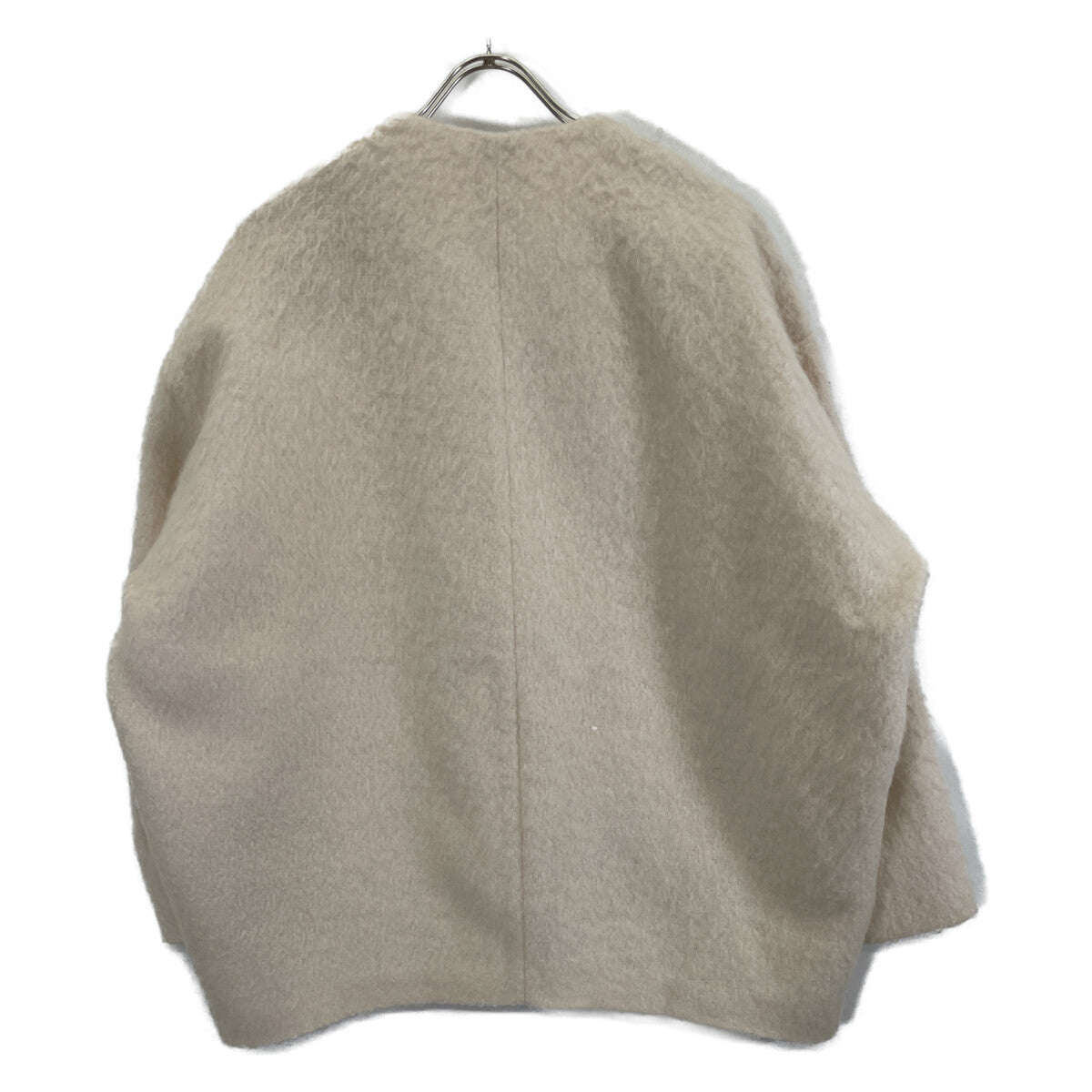 yori ヨリ YR2125-098AW-6 ﾋﾟﾝｸ ﾓﾍｱ混 ｼｬｷﾞｰ ｺｰﾄ ジャケット F