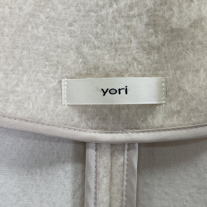 yori ヨリ YR2125-098AW-6 ﾋﾟﾝｸ ﾓﾍｱ混 ｼｬｷﾞｰ ｺｰﾄ ジャケット F