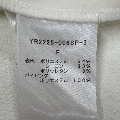 yori ヨリ YR2225-006SP-3 ﾎﾜｲﾄ ﾌﾘﾙｼﾞｬｹｯﾄ ジャケット F