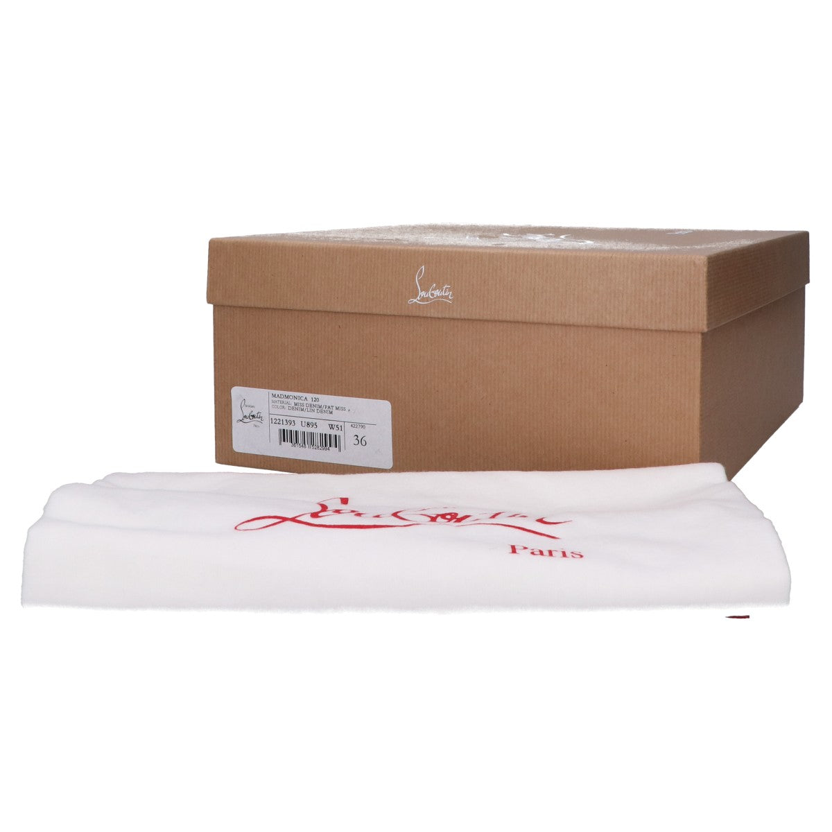 Christian Louboutin クリスチャンルブタン デニム マドモニカ ウェッジソール パンプス 36