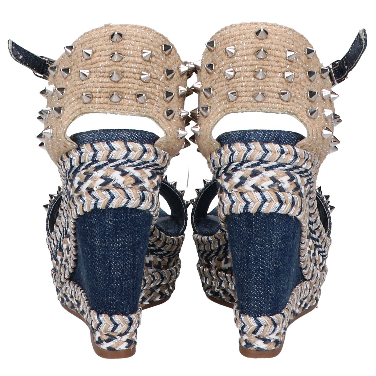 Christian Louboutin クリスチャンルブタン デニム マドモニカ ウェッジソール パンプス 36