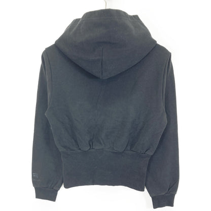 BALENCIAGA バレンシアガ 21年 698485 ﾌﾞﾗｯｸ ｸﾛｯﾌﾟﾄﾞﾊﾟｰｶｰ トップス S