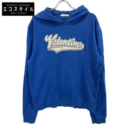 VALENTINO ヴァレンティノ 1V3MF22U8RM 22AW ﾌﾞﾙｰ 刺繍ﾛｺﾞﾊﾟｯﾁﾊﾟｰｶｰ トップス 3XL