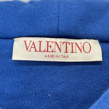 VALENTINO ヴァレンティノ 1V3MF22U8RM 22AW ﾌﾞﾙｰ 刺繍ﾛｺﾞﾊﾟｯﾁﾊﾟｰｶｰ トップス 3XL