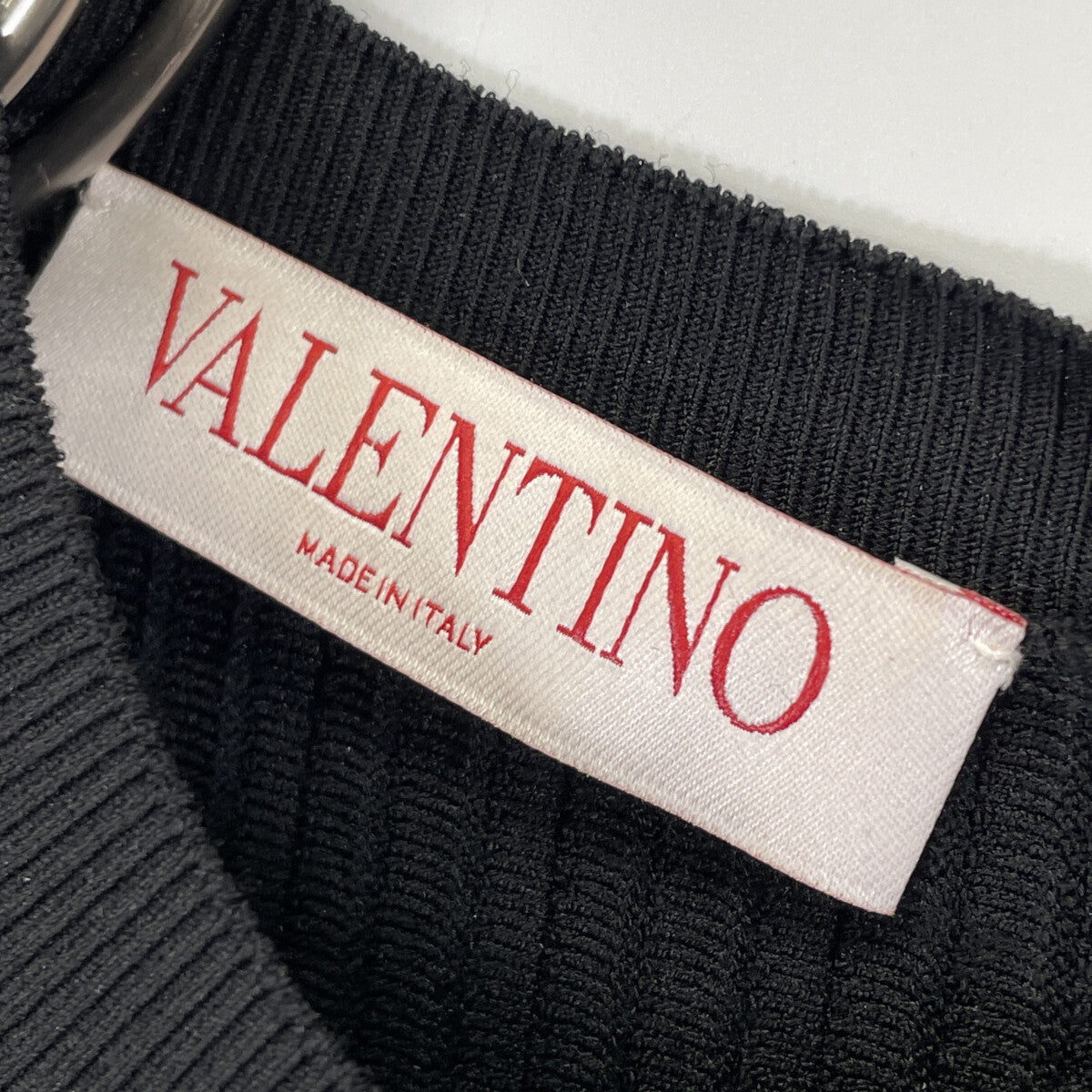 VALENTINO ヴァレンティノ 24年製 5B3KD12W8R6 ﾌﾞﾗｯｸ ﾜﾝﾋﾟｰｽ ワンピース XS