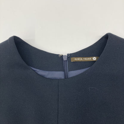 AUXCA.TRUNK オーカ・トランク ﾈｲﾋﾞｰ ｺｯﾄﾝﾅｲﾛﾝ ｽﾄﾚｯﾁ ﾜﾝﾋﾟｰｽ ワンピース XS